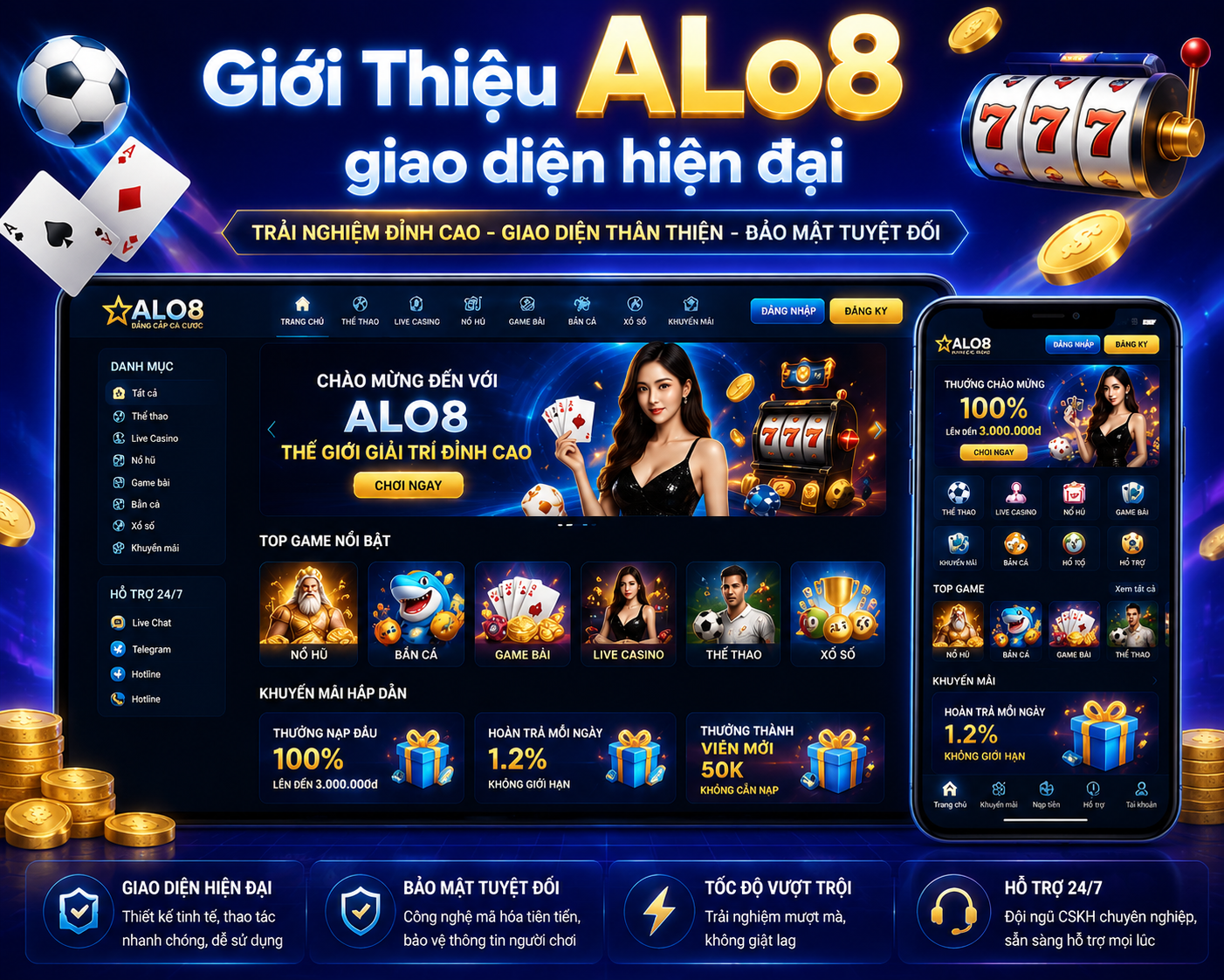 Giới Thiệu ALo8 giao diện hiện đại