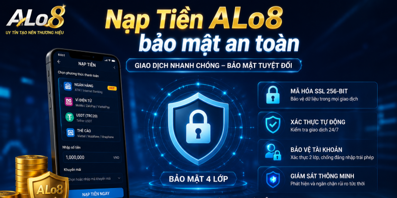 Nạp Tiền ALo8 bảo mật an toàn