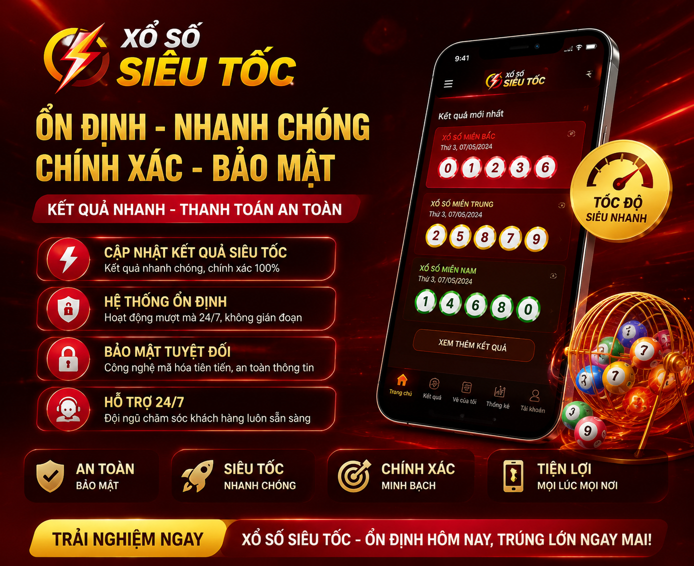 Xổ Số Siêu Tốc ổn định